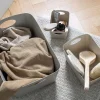 Bac de rangement beige en matière végétale recyclée M