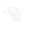 Bac en plastique S transparent et empilable pour organiser placards et tiroirs