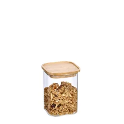 Bocal carré en verre 900 ml