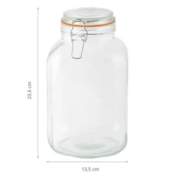 Bocal en verre hermétique 3 litres