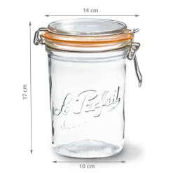 Bocal en verre 1 litre