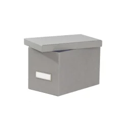 Boîte à CD en carton gris flanelle