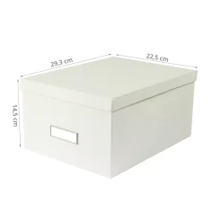 Boîte de rangement blanche