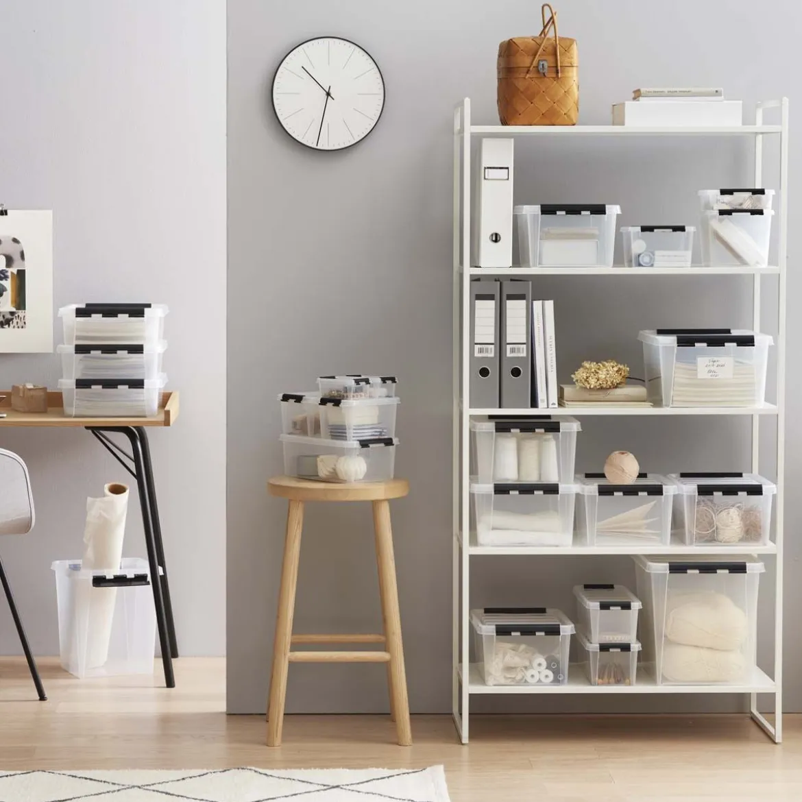 Boîte de rangement en plastique 8 litres