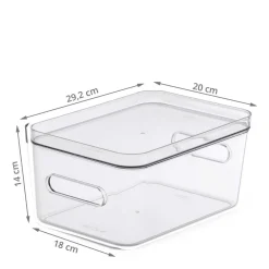 Boîte de rangement transparente pour réfrigérateur M