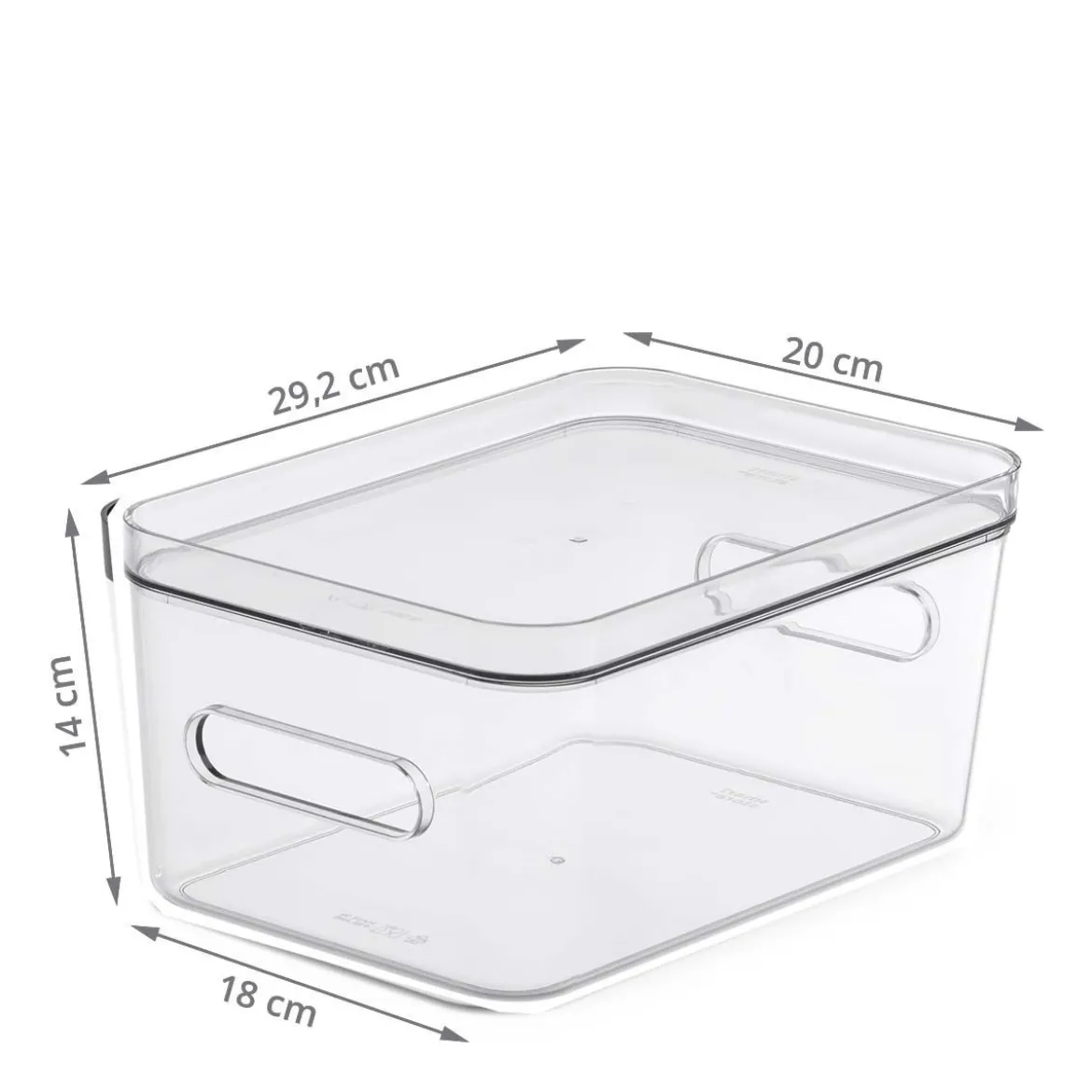 Boîte de rangement transparente pour réfrigérateur M