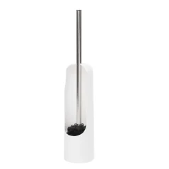 Brosse de toilette blanche à tête noire