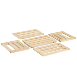 Caisse de rangement démontable en pin (L)
