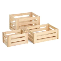 Caisse de rangement démontable en bois (S)
