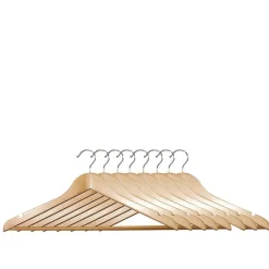 Cintre en bois avec encoches et traverse