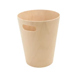 Corbeille à papier en bois naturel
