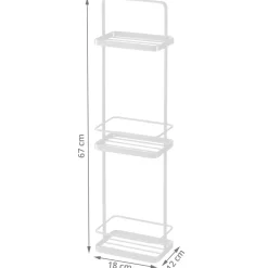 Etagère de salle de bain étroite sur pied