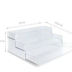 Etagère à épices en plastique transparent pour placard.Taille L