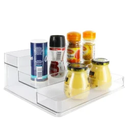 Etagère à épices en plastique transparent pour placard.Taille L