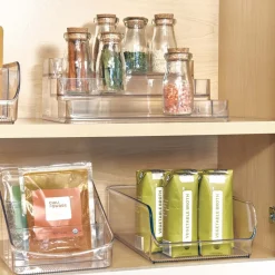 Etagère à épices en plastique transparent pour placard.Taille L