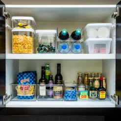 Etagère à épices en plastique transparent pour placard.Taille L