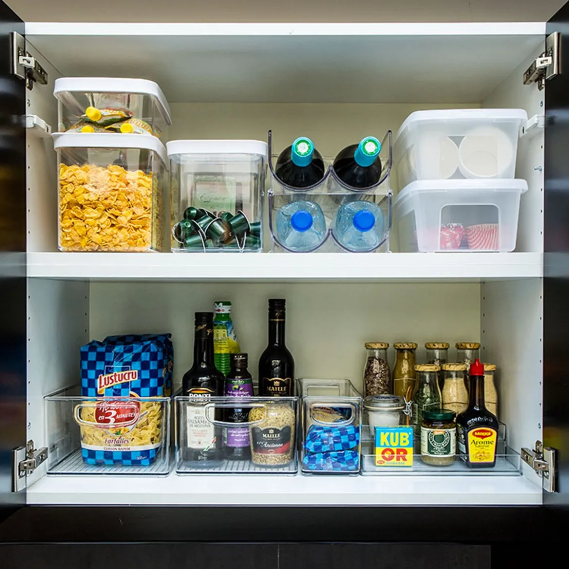 Etagère à épices en plastique transparent pour placard.Taille L