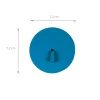 Grand crochet aimanté bleu et rond