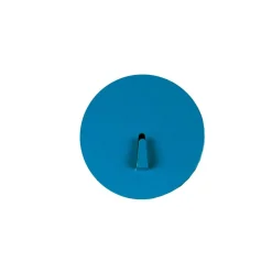 Grand crochet aimanté bleu et rond