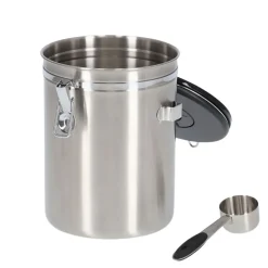Grande boîte à café hermétique en inox 2,7 litres
