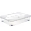 Grande boîte sous le lit à roulettes 60 litres