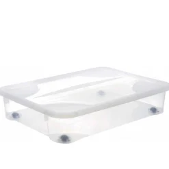 Grande boîte sous le lit à roulettes 60 litres