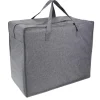 Grand sac de rangement en tissu gris chiné