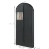 Large housse pour vêtements en polypropylène noir imperméable