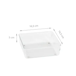 Organisateur carré en acrylique pour tiroirs