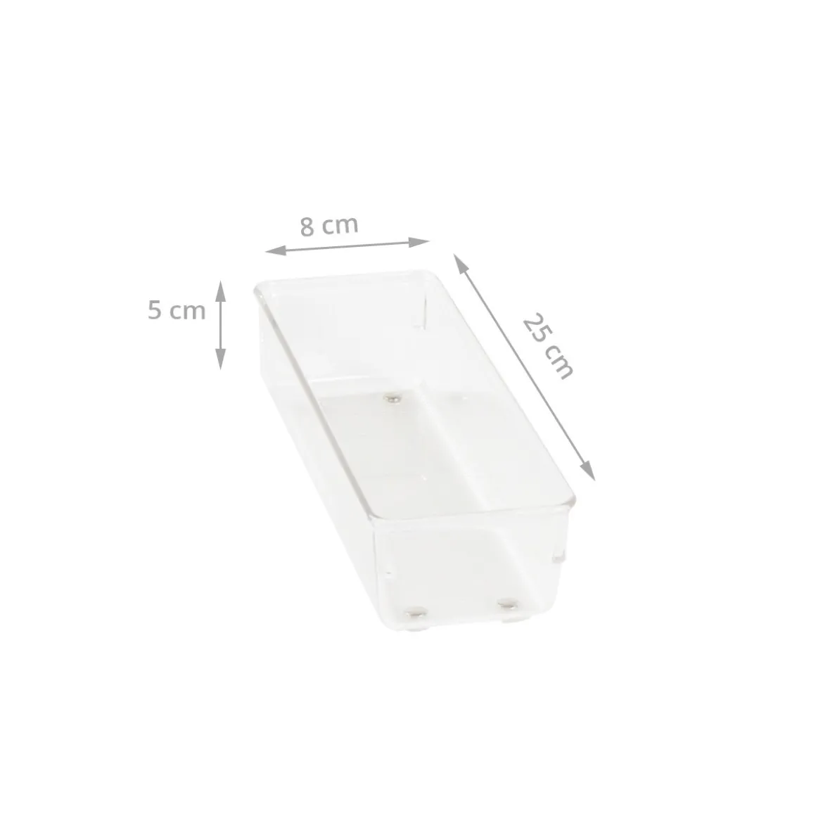 Organisateur étroit L en acrylique pour tiroirs