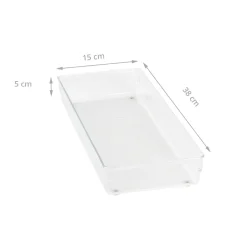 Organisateur XL rectangulaire en acrylique pour tiroirs