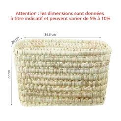 Panier de rangement artisanal haut (M)
