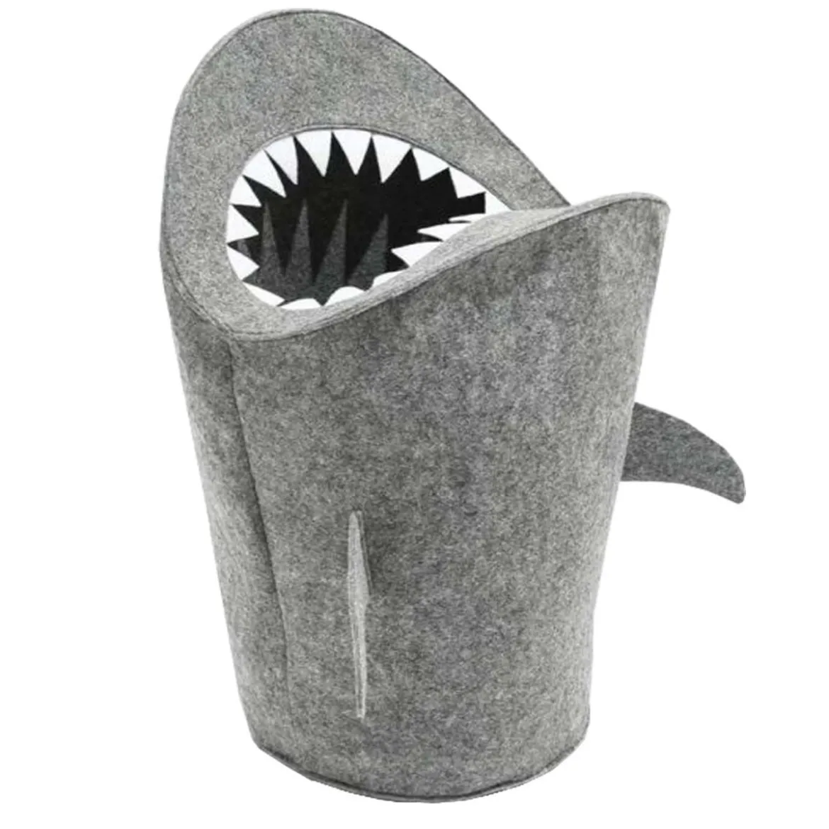 Panier à jouets requin en feutre