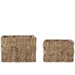 2 paniers de rangement rectangulaires