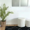 Panier tressé rond L