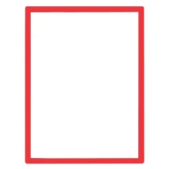 Panneau d'affichage repositionnable encadré rouge