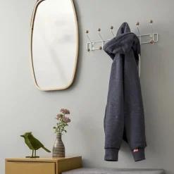 Patère au style scandinave avec 6 double crochets