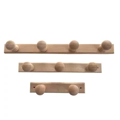 Patère en bois 4 têtes