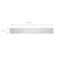 Petite barre magnétique murale en inox avec 6 aimants fins et puissants