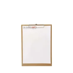 Porte bloc à pince A5 en carton kraft