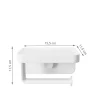 Porte papier toilette à ventouse adhésive