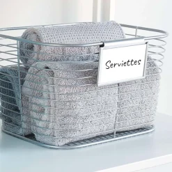 3 porte-étiquettes amovibles pour panier ou boîte