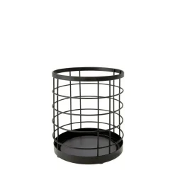 Pot à ustensiles en métal noir
