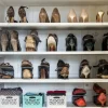 4 Range-chaussures en plastique gris clair