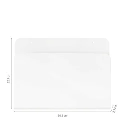 Range magazines mural blanc