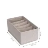 Rangement sous vêtements à 6 compartiments