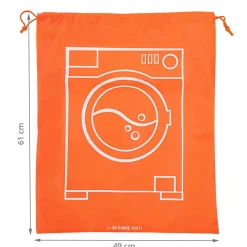 Sac à linge sale orange fluo