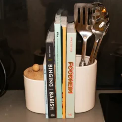 Serre-livres pot à ustensiles