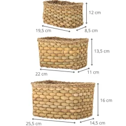 Set de 3 petits paniers de rangement