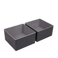 Séparateurs de tiroir en carton gris et noir. Taille M